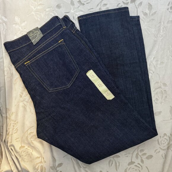 Old Navy Denim - Old Navy Womens The Diva Skinny Stretch Jeans 16 Regular Dark Wash Lowest Rise